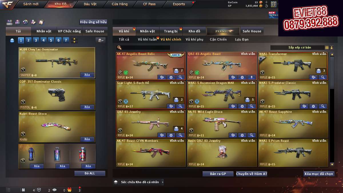 shop acc cf uy tin gia re